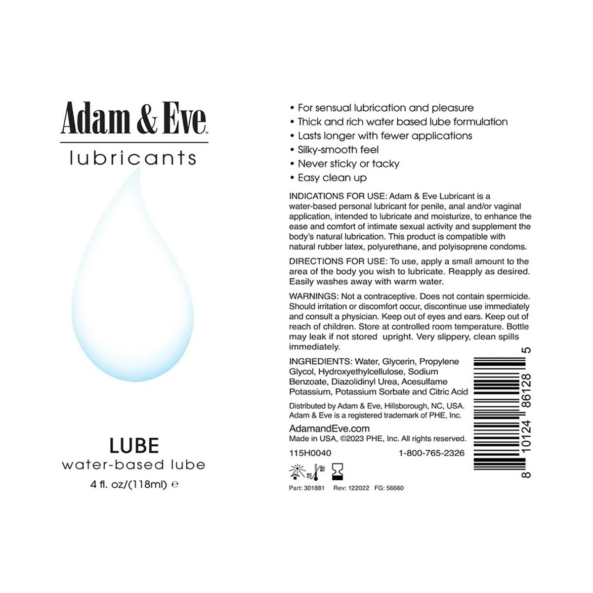 Eve showing clean, lightweight formula