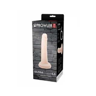 6.5 inch Dildo by Prowler RED in Vanilla Ivory Beige shown for use by Her or Him