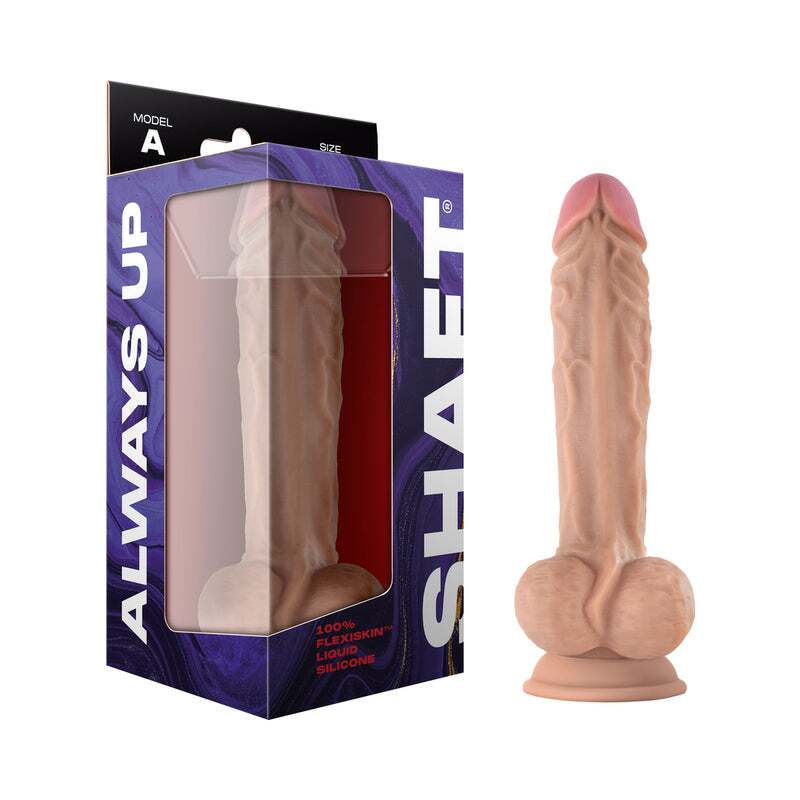 10.5 inch Dildo by Shaft in Vanilla Ivory Beige shown for use by Her or Him