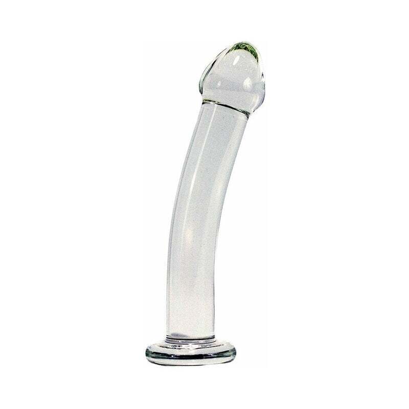 Dildo by Crystal Delights in Clear shown for use by Her or Him