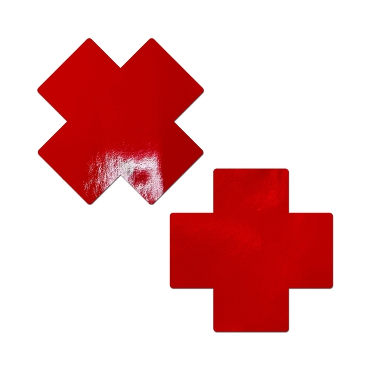 Feel sexy wearing sexy nipple covers  Faux Latex Red Breast Cover! Wearing Faux Latex Red Breast Cover nipples covers by Pastease can be fun and sexy!