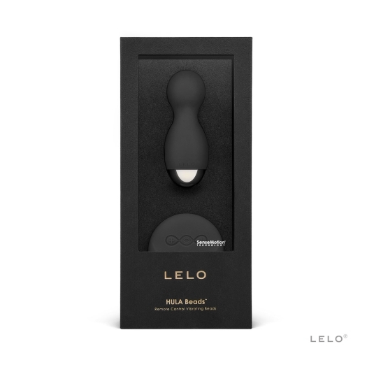Close-up of the Black LELO vibrator for texture detail