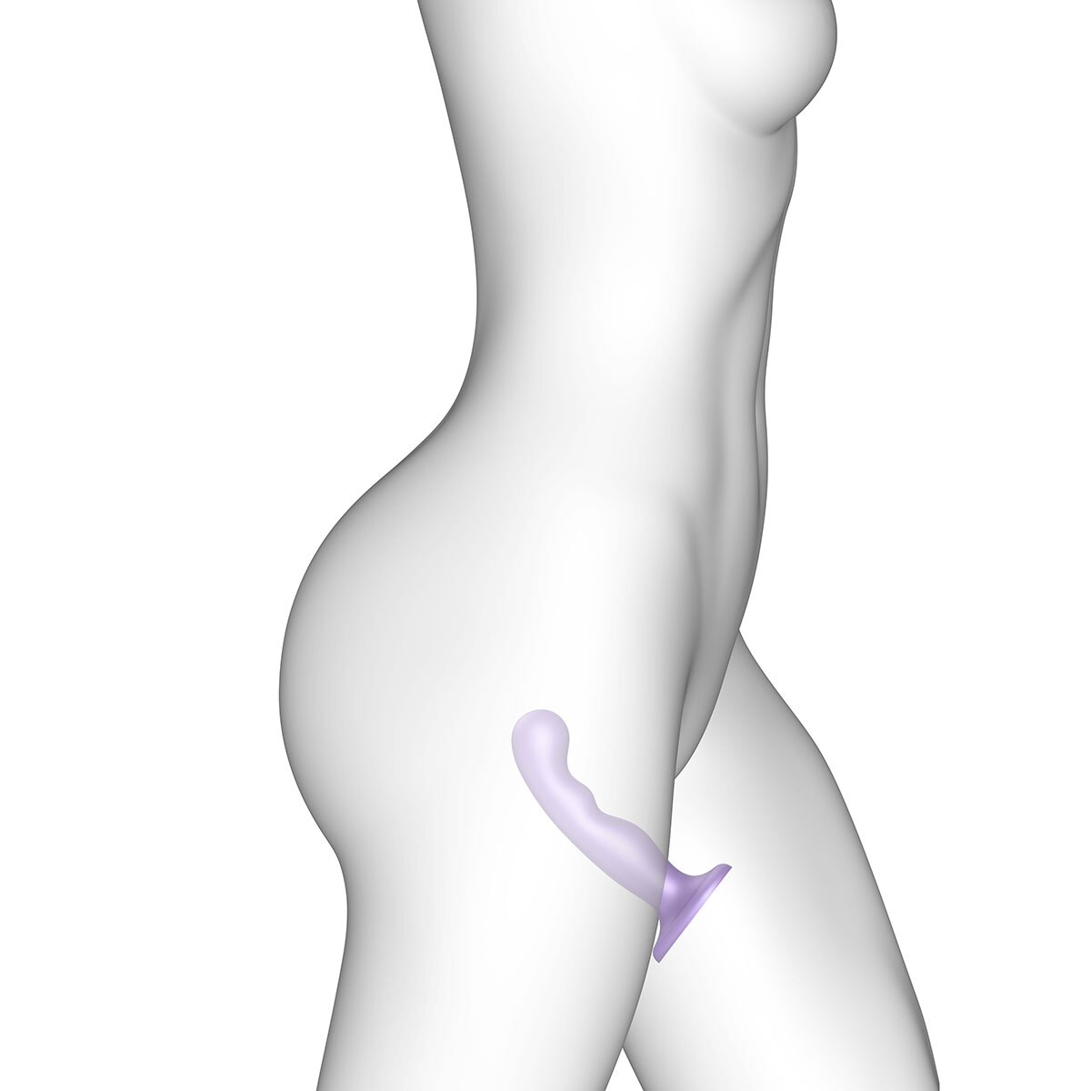 Strap On Me P amp G Plug Dil Metallic Lilac Medium dildo made by Strap-On-Me on sale at herVibrators.com