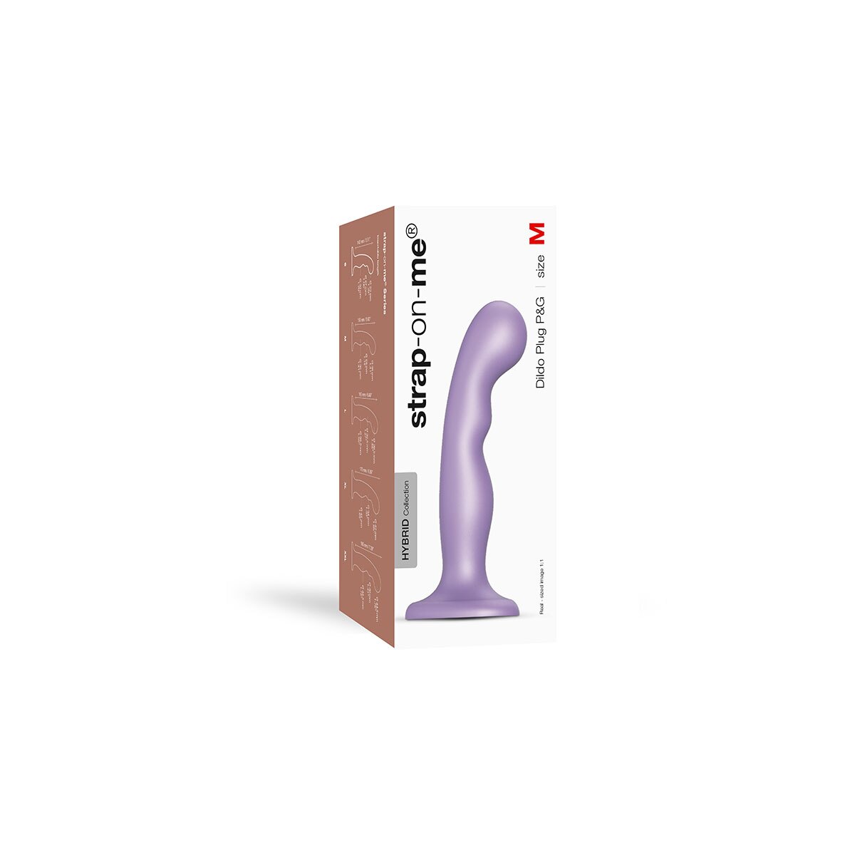 Strap On Me P amp G Plug Dil Metallic Lilac Medium dildo made by Strap-On-Me on sale at herVibrators.com
