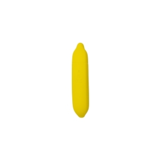 Emojibator vibrator Banana USB shown in hand for scale