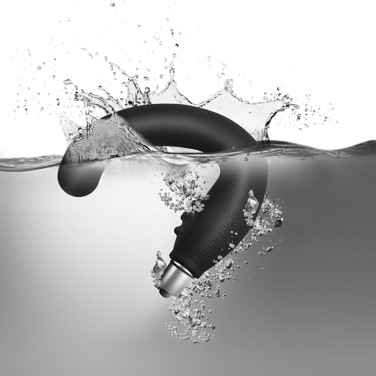 Close-up of the Black Rocks Off vibrator for texture detail