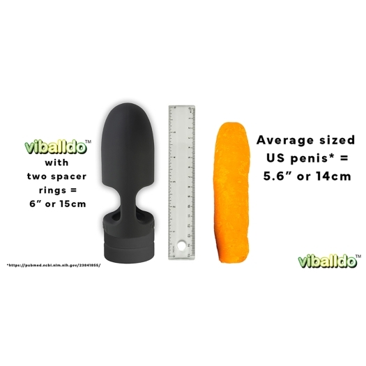 ViBalldo Black Waterproof dildo stabilizers are made by Balldo and are found on sale at herVibrators.com often.