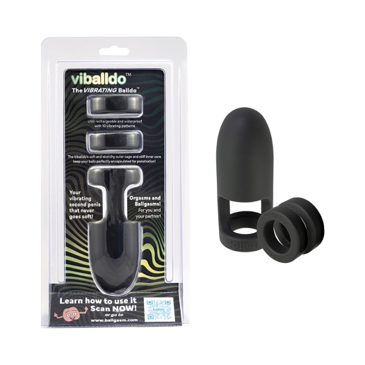 ViBalldo Black Waterproof dildo stabilizers are made by Balldo and are found on sale at herVibrators.com often.
