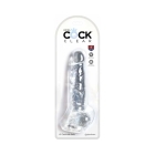 8 inch Dildo by Pipedream in Clear shown for use by Her or Him