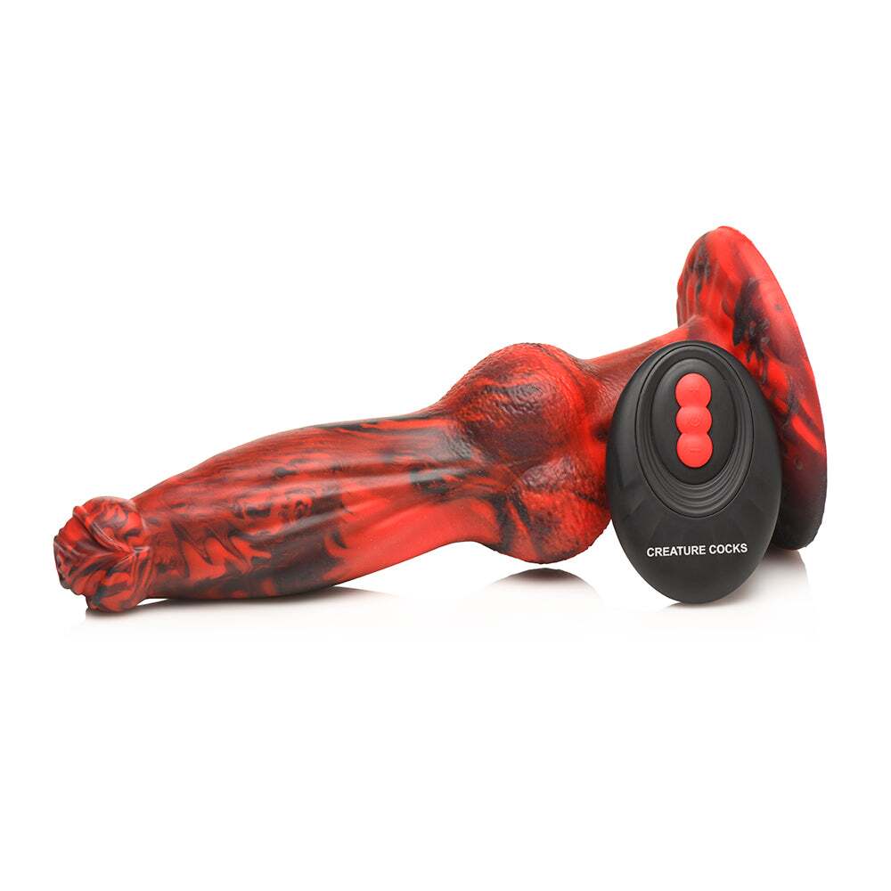 Dildo from XR Brands in Red designed for anal sex with Her or Him