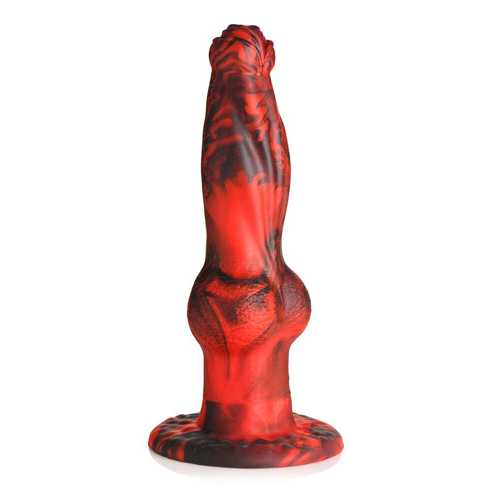 Dildo by XR Brands in Red shown for pegging Her or Him