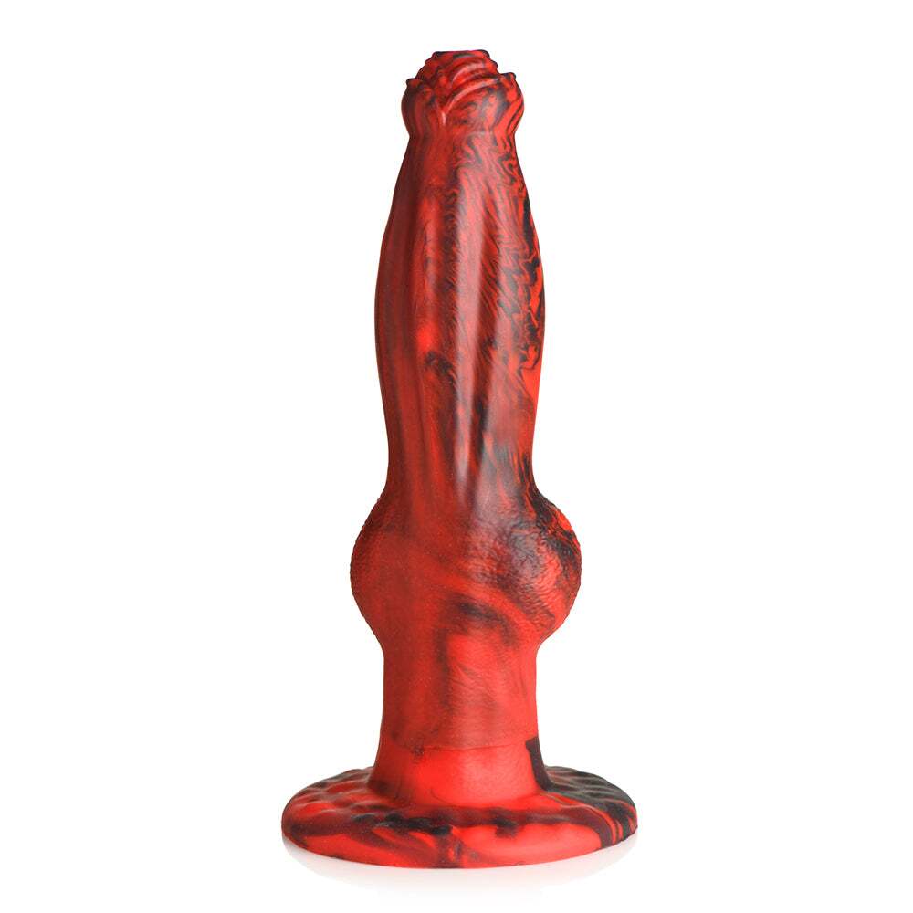 Dildo by XR Brands in Red displayed for pegging Him or Her