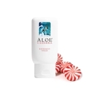 Bottle of 2.7 oz. Vegan Lube Aloe Cadabra showing plant-powered formula