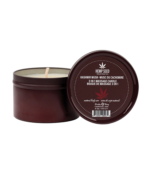 Shop Earthly Body Suntouched Hemp Candle - 6 oz Round Tin Kashmir Musk online