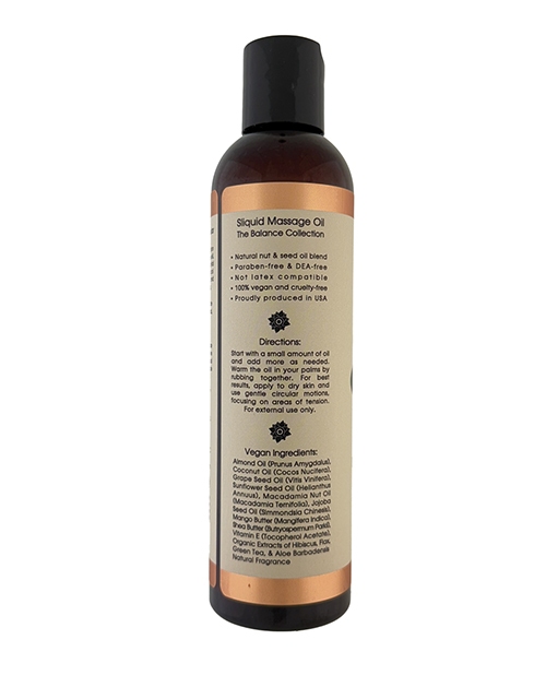 Sliquid Balance Massage Oil - 8.5 oz Cedar Mint for sale