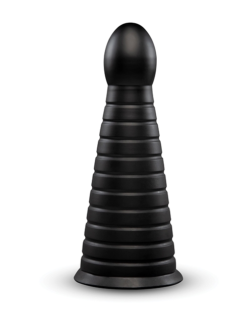 Order b-Vibe Cone 10 Inch Tapered & Ribbed XXL Dildo with Suction Cup online