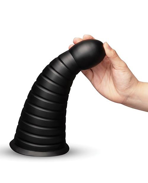 Shop b-Vibe Cone 10 Inch Tapered & Ribbed XXL Dildo with Suction Cup