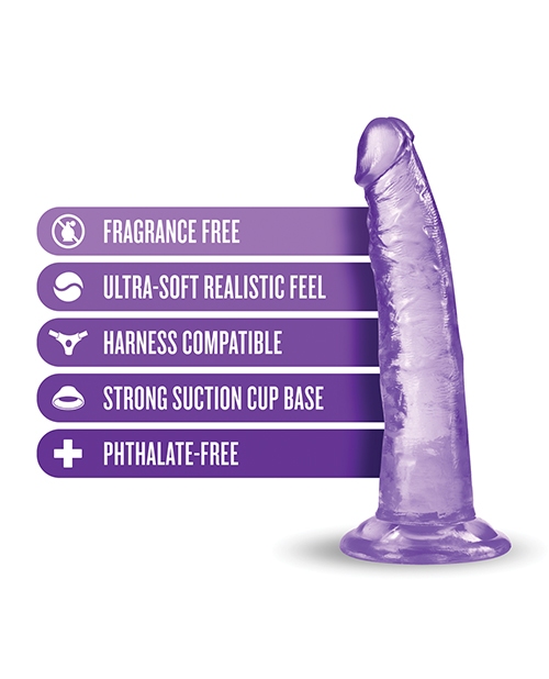 Shop Blush B Yours Plus 7" Lust n' Thrust Dildo - Purple