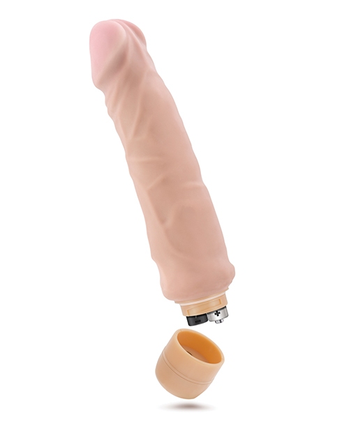 Shop Blush X5 Plus Hard On Vibrating 9" Dildo - Beige