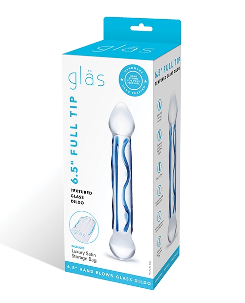 Shop Glas 6.5" Tip Textured Glass Dildo online