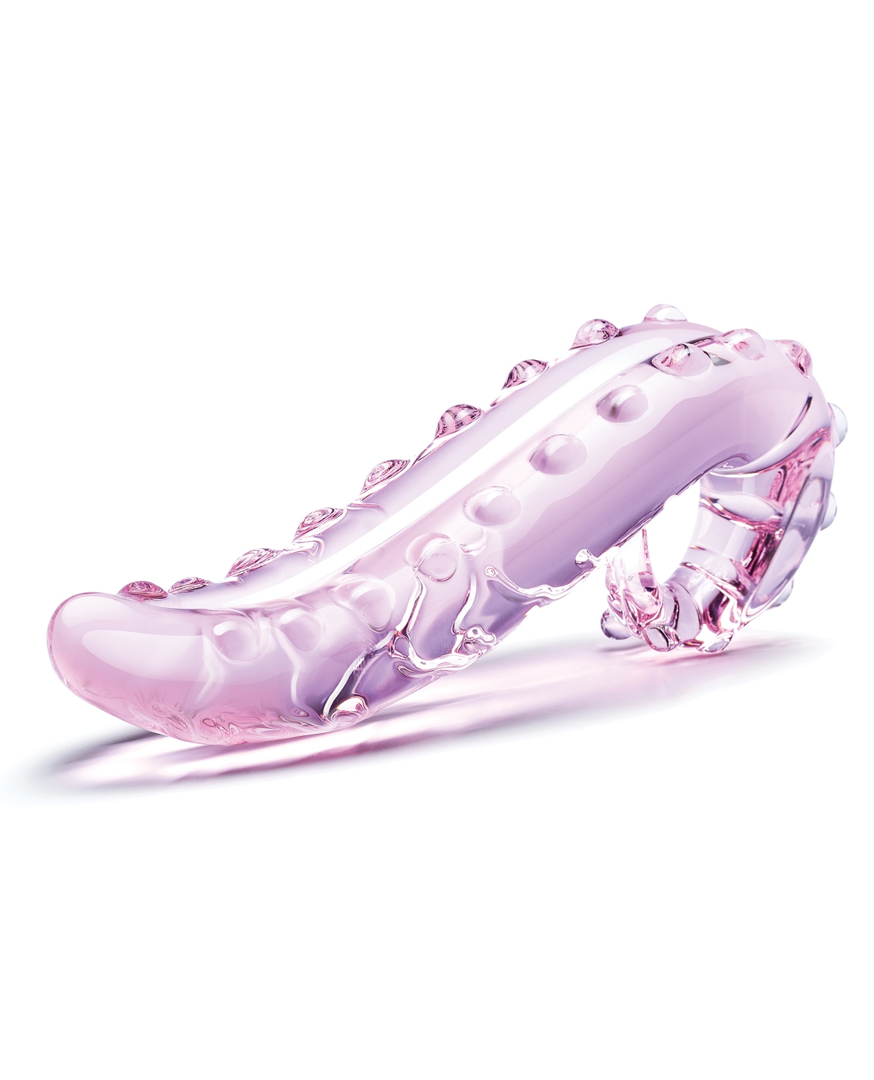 Glas 6" Lick-it Glass Dildo - Pink for sale