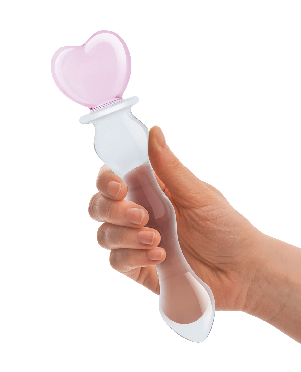 Buy Glas Glas 8" Sweetheart Glass Dildo - Pink/Clear