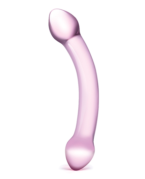 Order Glas Double Trouble Glass Dildo - Purple online