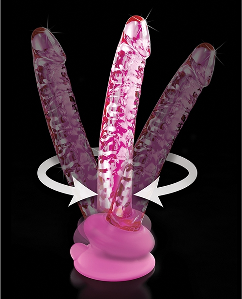 Shop Icicles No. 86 Hand Blown Glass Massager w/Suction Cup - Pink