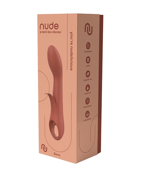 Shop NUDE Sierra Rechargeable G-Spot Duo Vibrator - Peach online