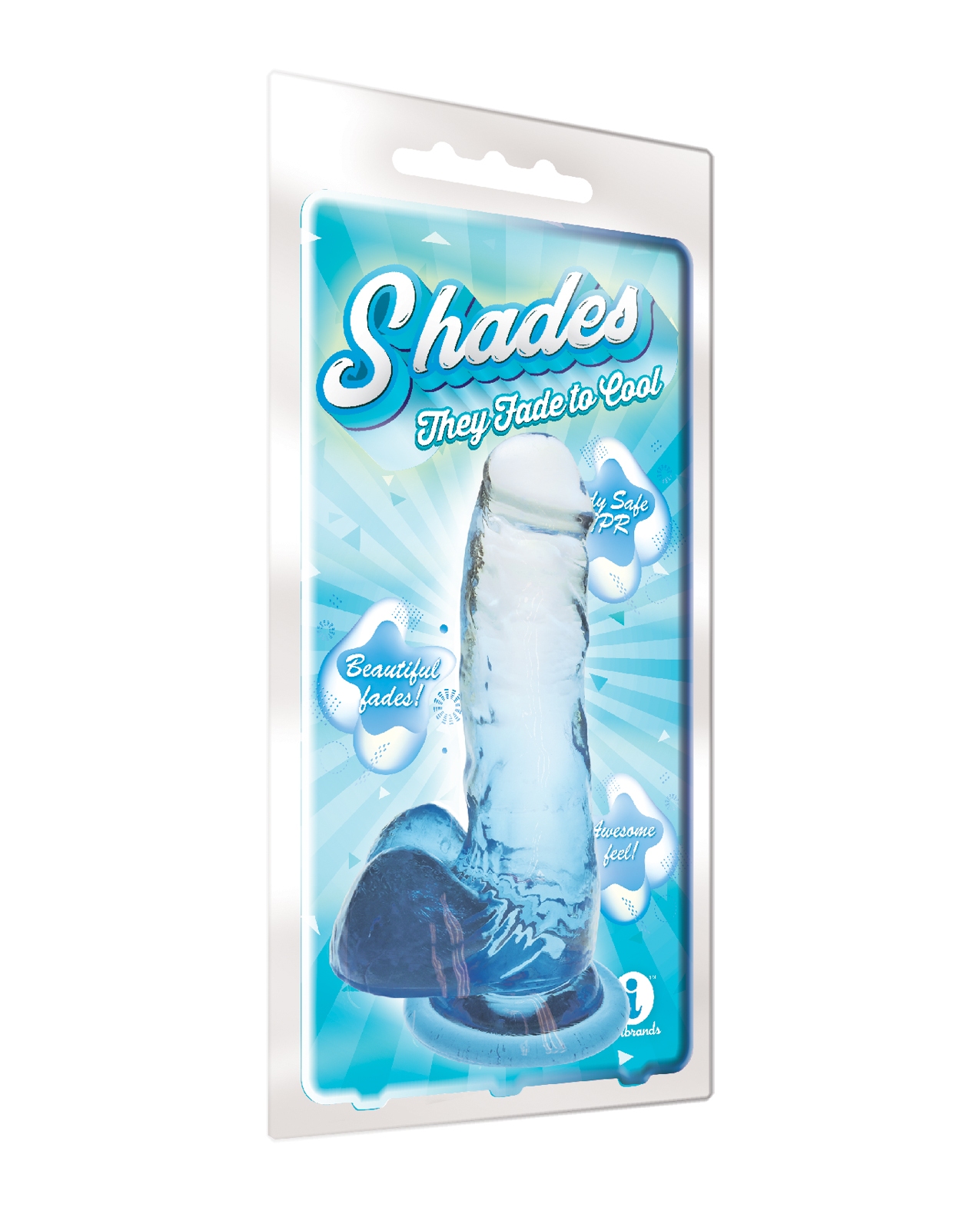 Shop Shades Jelly TPR Gradient Dong Medium - Blue online