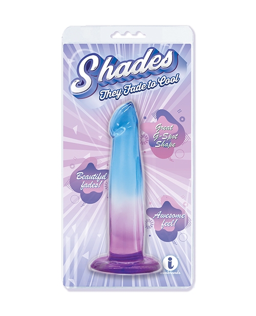 Shop Shades Jelly TPR Gradient Dong Small - Blue/Purple online