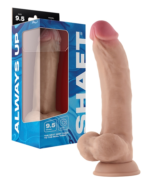 Shop Shaft Model C Flexskin Liquid Silicone 9.5" Curved Dong w/Balls - Pine online