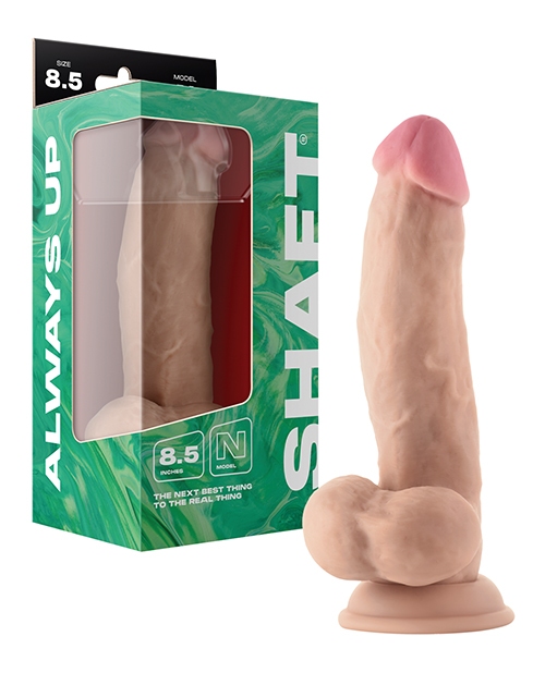 Shop Shaft Model N Flexskin Liquid Silicone 8.5" Side Curve Dong w/Balls - Pine online