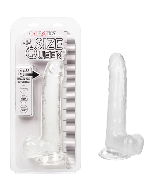 Shop Size Queen 8" Dildo - Clear online