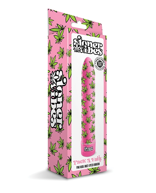 Shop Stoner Vibes Pack A Fatty Multi Speed Vibrator - Pink Kush online