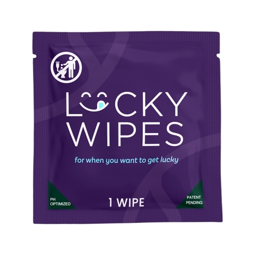 Sweetums Lucky Wipes Cucumber Flavor 10-Pack intimate cleansers and personal cleansing care by Sweetums.