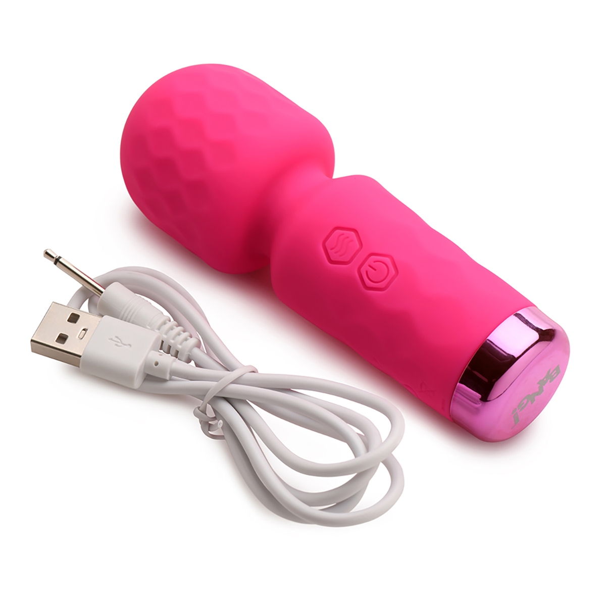 Charging setup for Pink XR Brands vibrator including cable