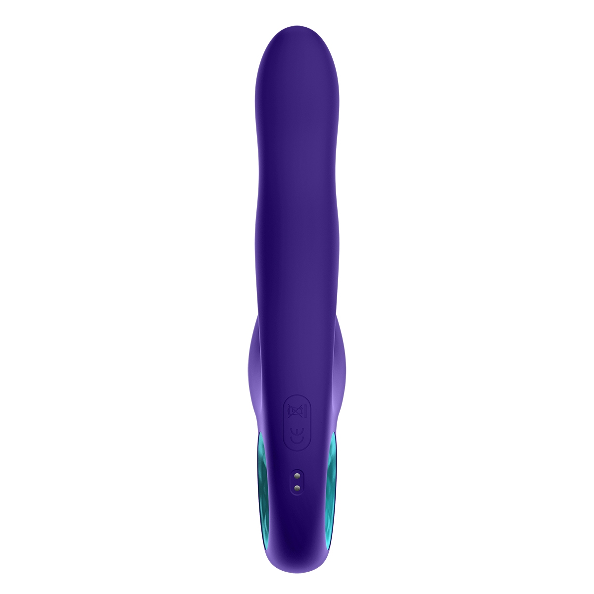 Fully assembled Purple Femme Funn vibrator with smooth exterior