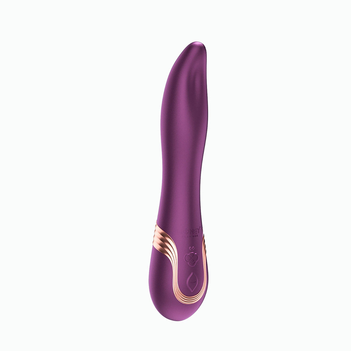 Honey Play Box vibrator Fling Tongue-Like Oral Licking shown in hand for scale