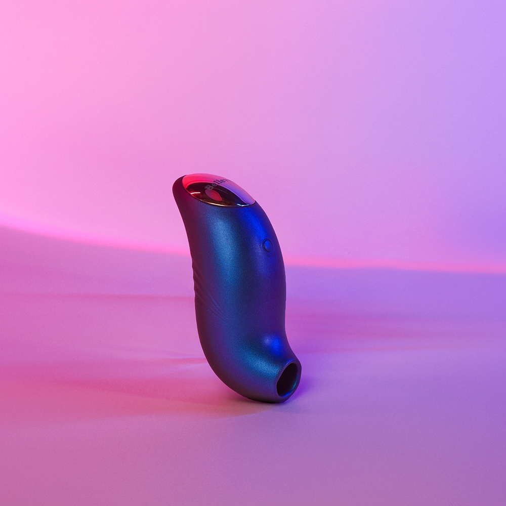 Close-up of the  Lovely Planet vibrator for texture detail