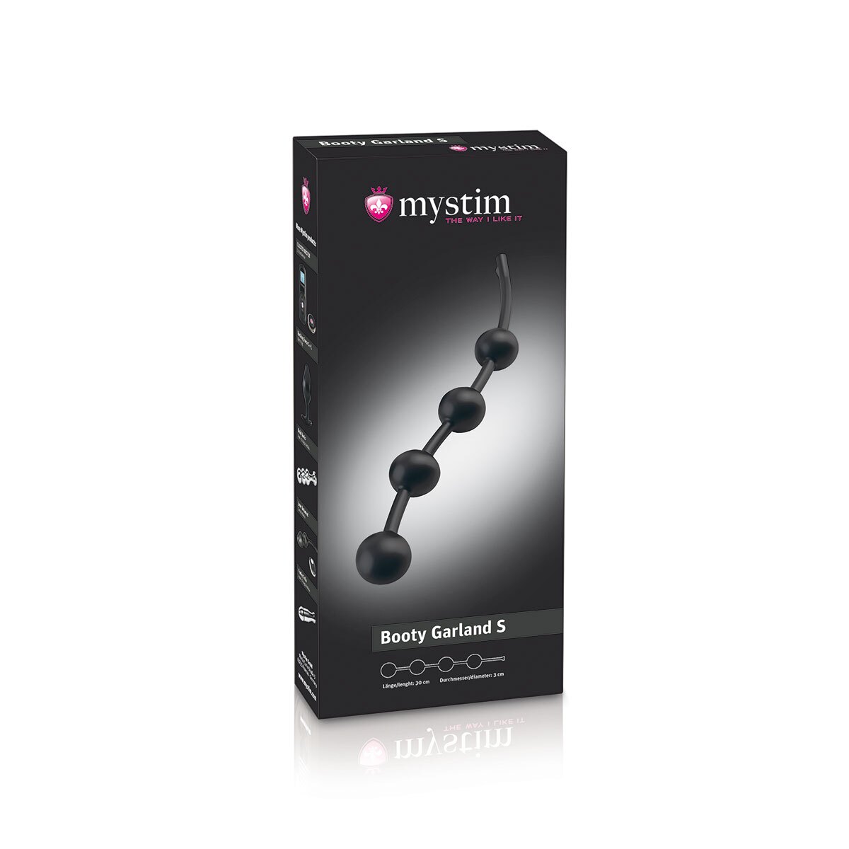 Close-up of the  Mystim vibrator for texture detail
