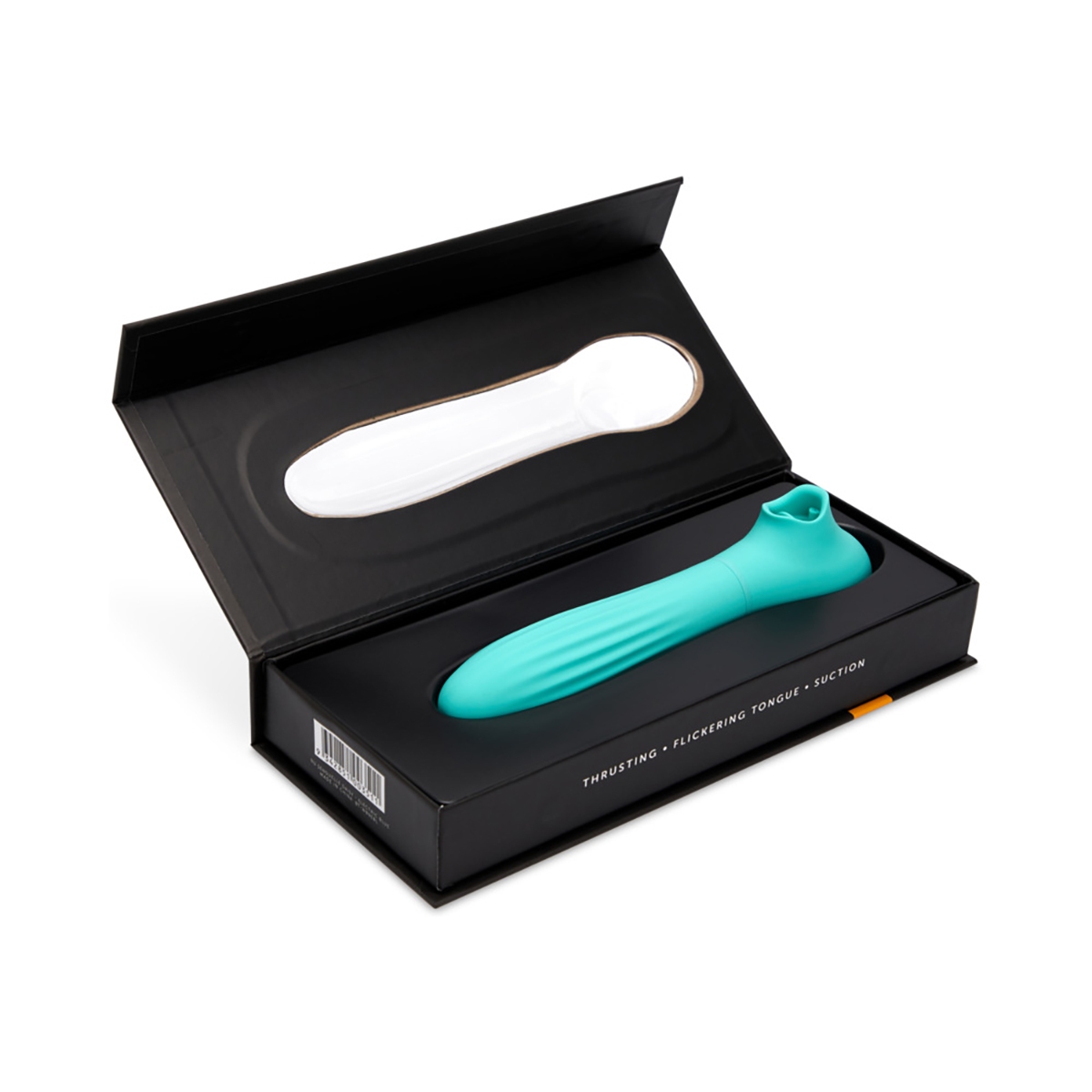 Close-up of the Blue Nu Sensuelle vibrator for texture detail