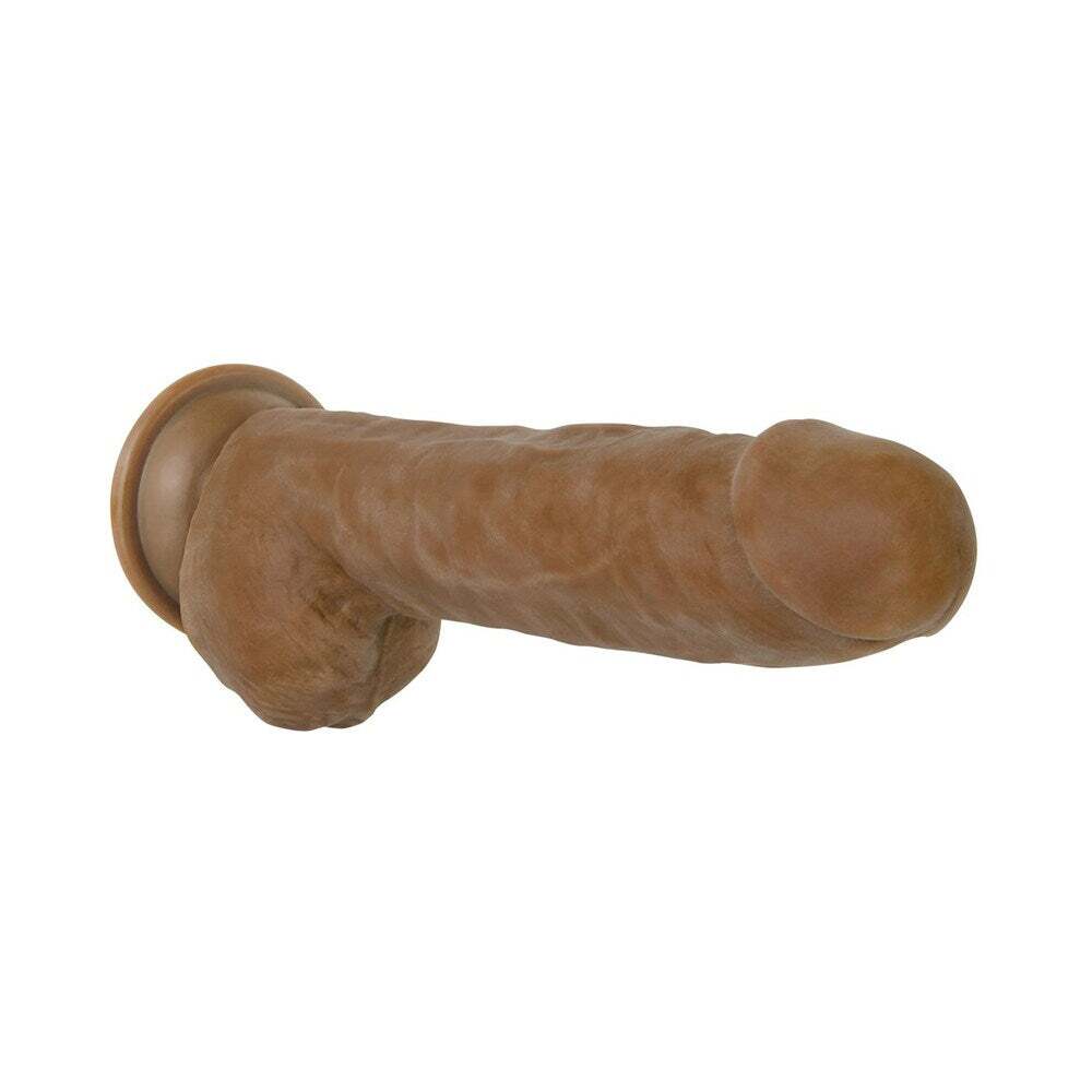12 inch Dildo from Adam & Eve in Brown Chocolate Cocoa designed for anal sex with Her or Him