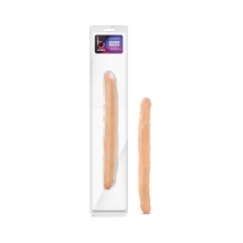 14 inch Dildo by Blush in Vanilla Ivory Beige shown for use by Her or Him