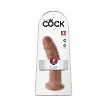9 inch Dildo by Pipedream in Tan Light Brown Mocha shown for use by Her or Him