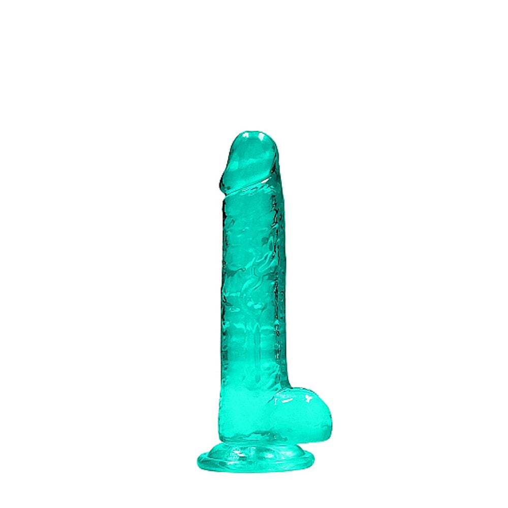 7 inch Dildo from Shots in Teal Turquoise Aqua designed for anal sex with Her or Him