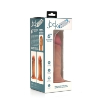 6 inch Dildo by Curve Novelties in Vanilla Ivory Beige shown for use by Her or Him