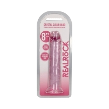 8 inch Dildo by Shots in Light Pink shown for use by Her or Him