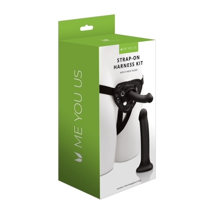 6 inch Dildo by Me You Us in Black shown for use by Her or Him