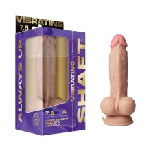 7.5 inch Dildo by Shaft in Vanilla Ivory Beige shown for use by Her or Him